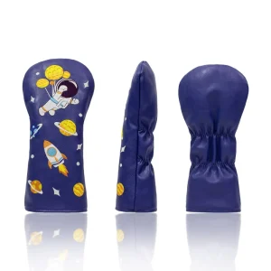 Egret Original Design Embroidery Colorful Golf Headcover Golf Driver Head Cover PU Leather Golf Head Covers