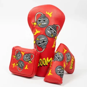 Egret Original Design Golf Head Covers Quality Custom Logo Pu Leather Golf Club Head Covers Headcover
