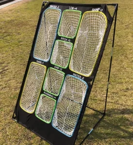 Eight Hole Golf Chipping Net Golf Chipping Practice Device Indoor Outdoor Portable Golf Hitting Net Easy Setup and Carry Outdoor