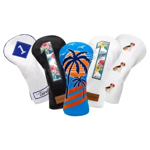 Elastic Band Embroidered Golf Wood Driver Headcover