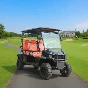 Electric 4 Seater Golf Cart with 5kw Motor and 48v Lithium Battery Eec Certified Buggy for Golf Courses and Estates
