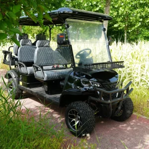 Electric 6 Passenger Golf Cart Off Road Golf Buggy with 12/14″ Off Road Tires 30 50km h Speed 70 90km Range