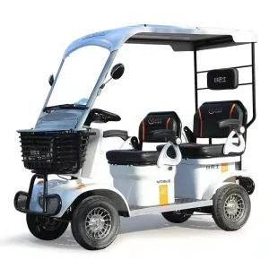 Electric Battery Powered Four Wheeled Golf Cart Golf Trolley Eec Certified Recreational Vehicle Casual Sightseeing 3-4 Seats