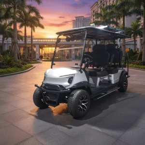 Electric Golf Cart 48V 4 Passenger Lithium Battery Scooter Buggy GCC Certified 30-50Km/h 70-90km Range Double Wishbone