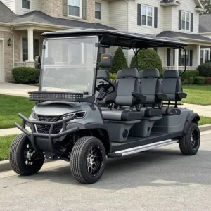 Electric Golf Cart 6 Forward Seats Lithium Battery Street Legal Certified for Sightseeing and Golf Course