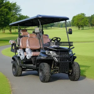 Electric Golf Cart 6 Seats Lithium Battery Street Legal Certified for Sightseeing and Golf Course