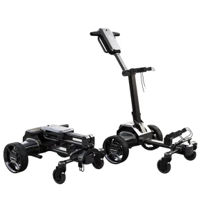 Electric Golf Cart Remote Control Auto Follow Aluminum Golf Push Cart Caddy All Terrain Foldable Portable Trolley 50kg Load