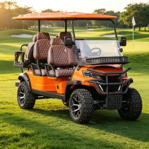 Electric Golf Cart with Comfy Seats and Long-lasting Tires for Golf Course Transport and Sightseeing 4-seater
