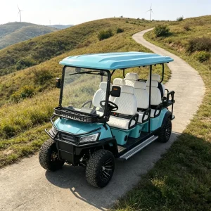 Electric Golf Carts 4 Seater 72V Lithium DOT Certified with Lightweight Aluminum Frame and Luxury Seats Design