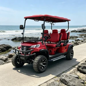 Electric Golf Carts 4 Seater 72V Lithium DOT Certified with Seat Belts Turn Signals and Deluxe Interior
