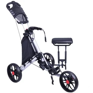 Electric Golf Scooter Foldable Remote Control Golf Trolley with Lithium Battery 3 Wheel Electric Golf Cart