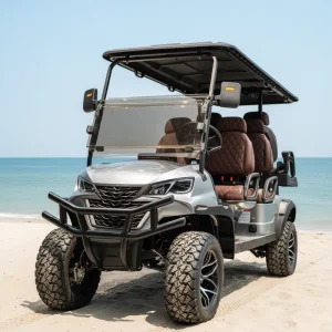 Electric Ultra Quiet Energy Saving 6 Seater Heavy Duty Steel Frame Anti Slip Seat AC Motor LED Lights CE DOT Golf Cart