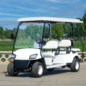 Electric White 6 Seater Vintage Golf Cart Customizable Lithium Battery ODM/OEM 3.5-7.5KW Motor 30-50Km/h Speed 90km Range CE