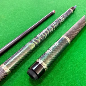 Elegant 10.5mm Tip Silver Ring Skill Stick Carbon Fiber Pool Cue for Snooker