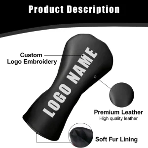 Embroidered Golf Head Cover Custom 3D Logo Golf Club Protector