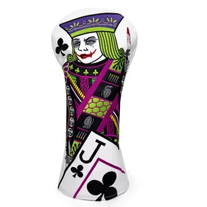 Embroidered PU Leather Custom Golf Driver Headcover Set