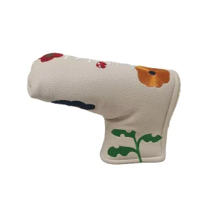 Embroidered PU Leather Golf Head Covers Personalized Custom Embroidery Logo Golf Club Protector for Golf Club Accessories