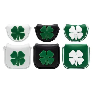 Embroidery Golf Custom Putter Headcover PU Leather Golf Club Headcover Putter Cover Mallet