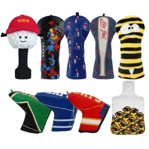 Embroidery Golf Putter Driver Club Headcover