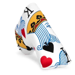 Embroidery Golf Putter Head Cover Magnetic Custom PU Leather Golf Blade Putter Headcover