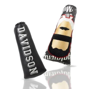 Embroidery Logo Premium Pu Leather Golf Accessories Blade Club Cover Magnetic Golf Putter Headcover