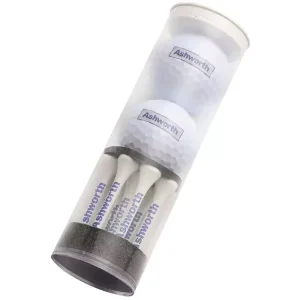 Empty Transparent PC PETG Plastic Tube Container with Hot Stamping for Golf Ball Storage