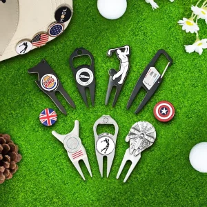 Enamel Other Products Accessories Silicone Magnetic Metal Blank Hat Clip Divot Repair Tool Custom Golf Ball Marker
