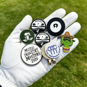 Engravable Wooden Donuta Daisy Golf Ball Marker Stencil Golf Eeuu Display Poker Australia hat Chip Manufacturer Chilli Skull