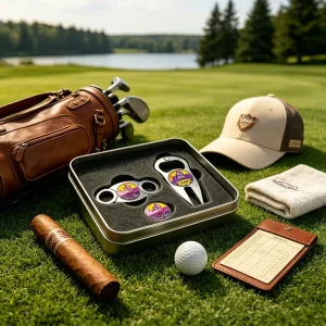 Engrave Or Camouflage 5In 1 Plastic Slim Cigar Cutter Round All Cuts With Logo Case Stainless Steel Golf Ball Marker