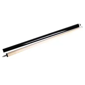 Entry-Level Budget 1/2 American Pool Cue White Wood Shaft with Plain Butt 13mm Tip Club Cue for Beginner Use/Training