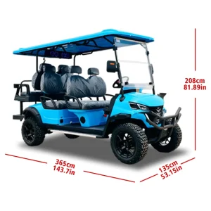Excellent Quality 6 Seater 60V Lithium Custom Electric Golf Cart with 35KM H Speed & 90km Range in America