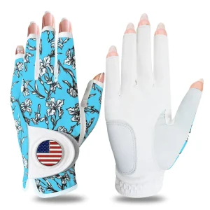 Excellent Super Well Breathable Golf Gloves With Ball Marker Custom Logo Spandex Women Men Glove for Professional Golfe