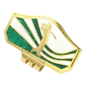 Exquisite OEM Gold Plated Price Factory Direct Striking Designed Golf Ball Marker Hat Clip Metal Hat Clip