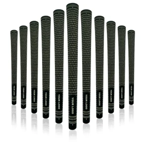 Extra Tacky Custom Logo Custom Design and Color Natural Rubber Golf Grips with All Sizes