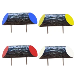 FTM 27P Portable Waterproof Plastic Log Golf Tee Marker for Driving Course Tee Starter