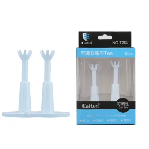 Factory 2pcs Pack Adjustable Range Tees White Plastic Golf Tees Golf Practice Tee