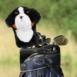 Factory Animal Golf Headcovers Luxury Cute Dog Golf Accessories Plush Golf Club Head Cover