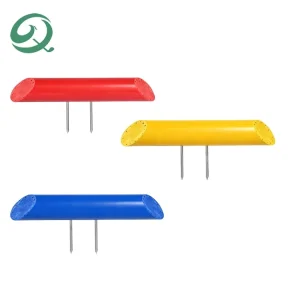 Factory Bulk Supply Bright Visible Golf Tee Boundary Marker Multi Color Plastic Weather Resistant Golf Course Tee Line Marker