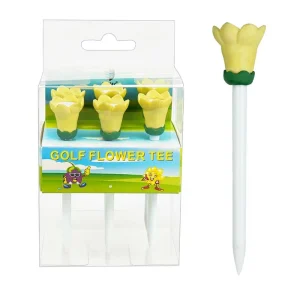 Factory Caiton Rubber Head Colorful Custom Golf Tees Durable Bulk Plastic Golf Tees