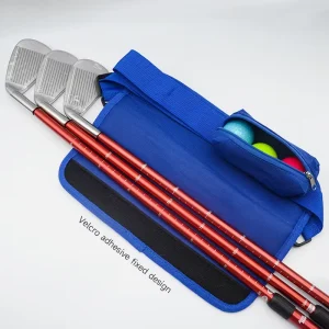 Factory Custom Adjustable Crossbody Mini Golf Clubs Bag Oxford Waterproof with Closure Convenient Shoulder Strap Large Storage