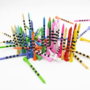 Factory Custom Bamboo Golf Tees Golf Accessories Bulk High Quality Strong Ball Holder Golf Tees in Stock