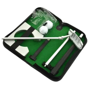 Factory Custom Custom Bulk PU Leather Golf Putter Gift Set Executive Office Golf Set Portable Golf Gift Set with Balls and Aluminum Putter