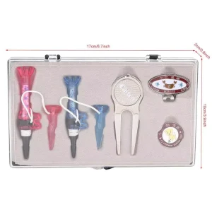 Factory Custom Custom Custom Logo Gift Box Golf Tees Ball Markers Rubber Golf Gift Set Golf Accessories