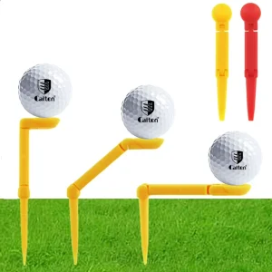 Factory Custom Custom Popular Unbreakable Rotatable Foldable Plastic Golf Tees Reduce Friction Side Spin Tee Golf Practice Tee