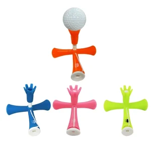 Factory Custom Custom Quality Plastic Adjustable Golf Tee Magnet Golf Tee Packing Elastic Rubber Tee