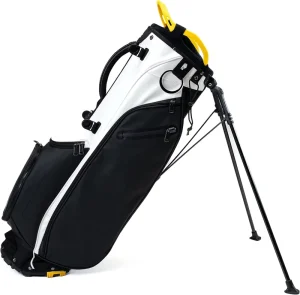 Factory Custom Design Black and White Lightweight Portable Golf Stand Bag