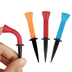 Factory Custom Durable 58mm/76mm Plastic Golf Accessories Outdoor Sports Professional Golf Tees Rubber Cushion