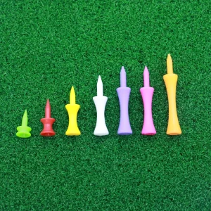 Factory Custom Durable Short Plastic Golf Tees with Step Down Design