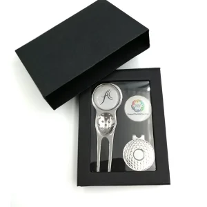 Factory Custom Golf Accessories Series Golf Gift Set with Golf Tee Magnetic Divot Tool and Ball Marker