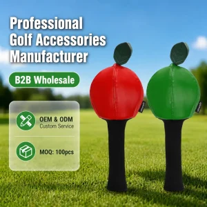 Factory Custom Golf Head Covers Fruit shaped Golf Driver Covers PU Leather Waterproof Embroidered Printed logo Golf Head Covers